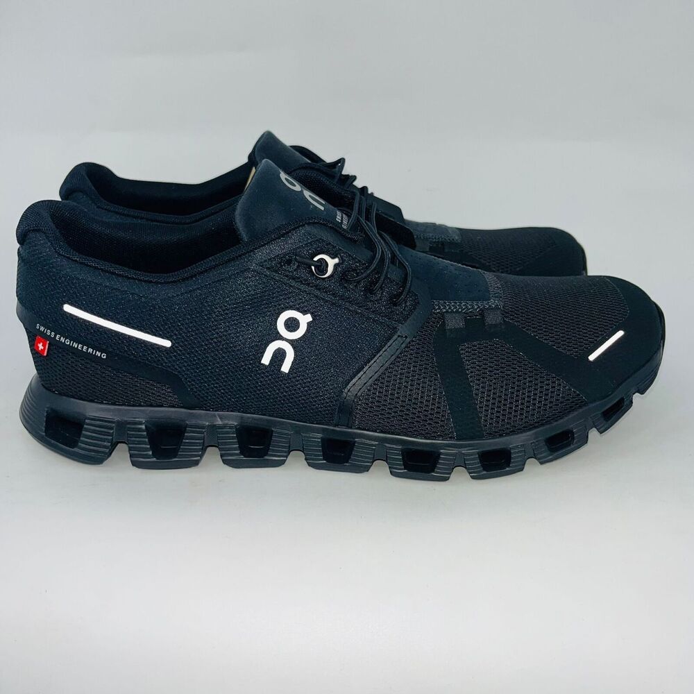 CLOUD 5 MENS BLACK STURDY ROBUST COMFORTABLE LIGHTWEIGHT RUNNING SHOE SIZE 11D